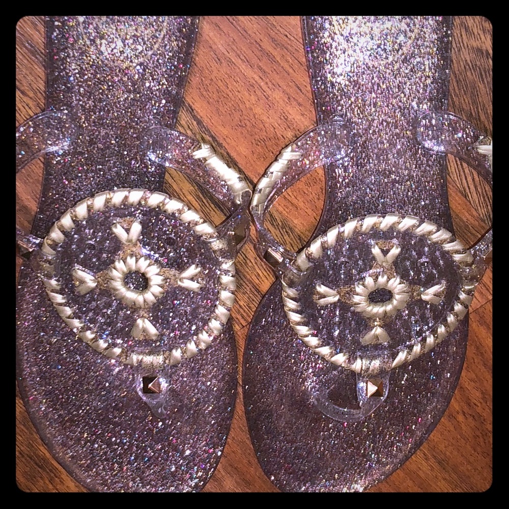 Sz 8 Jack Rogers Georgica Sparkle Jellies